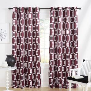 Exclusive Home -  Alfie Room Darkening Blackout Gromm Red